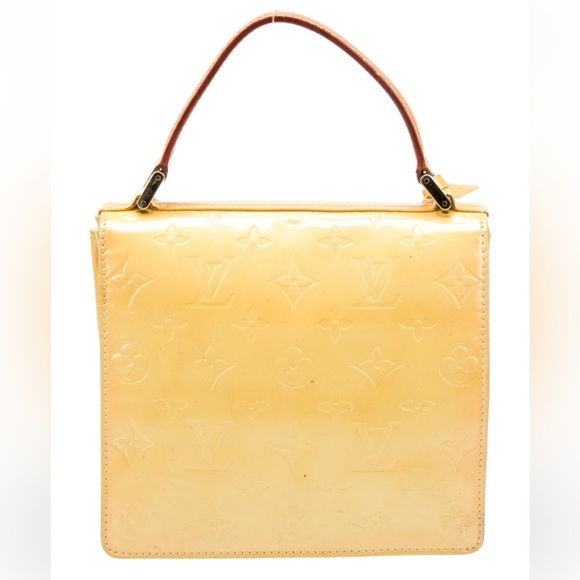 Louis Vuitton Spring street Monogram Vernis yellow bag handbag - Picture 2 of 4